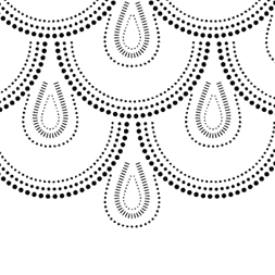 cake stencil - royale